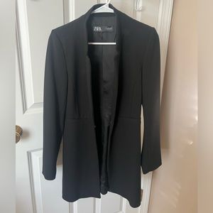 Zara black long blazer Never worn, new without tag